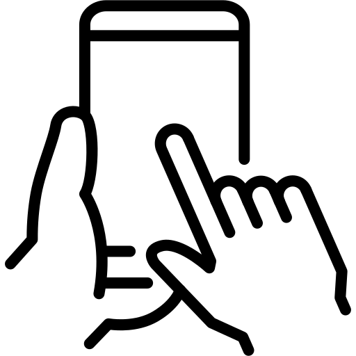 Two hands interacting with a smartphone screen, illustrating user engagement with technology, relevant for discussions about digital interaction.